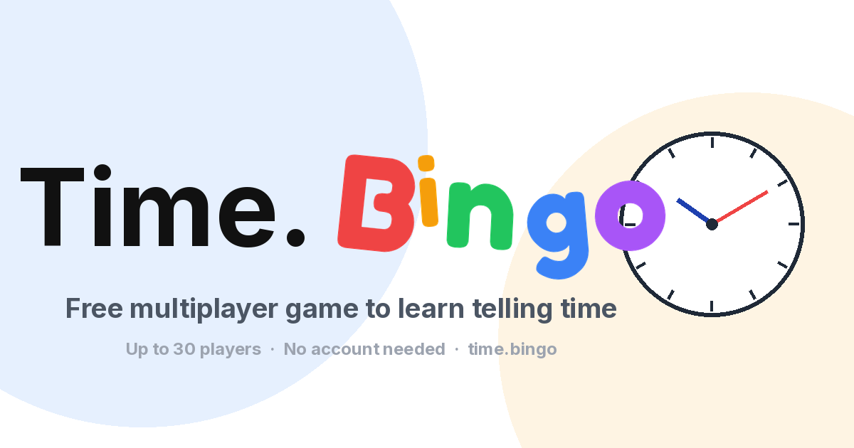 Screenshot of time.bingo