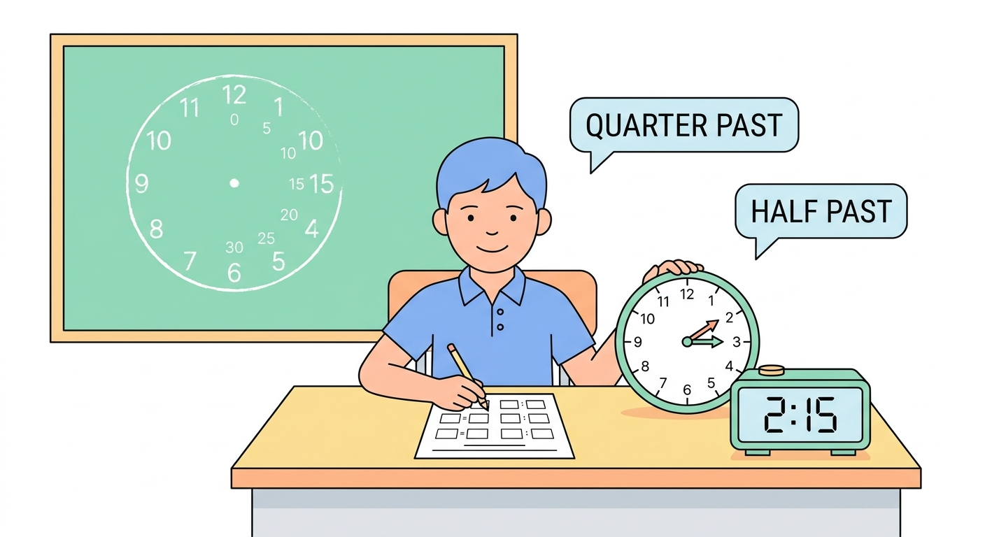 2nd Grade Telling Time Activities & Worksheets