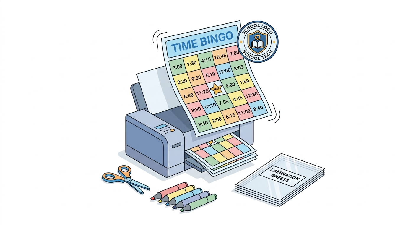 Printable Time Bingo Cards